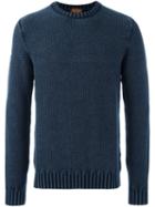 Tod's Crew Neck Jumper, Men's, Size: Xl, Blue, Merino