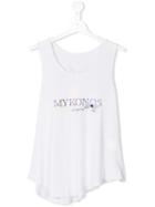 Lapin House Mykonos Print Tank, Girl's, Size: 14 Yrs, White