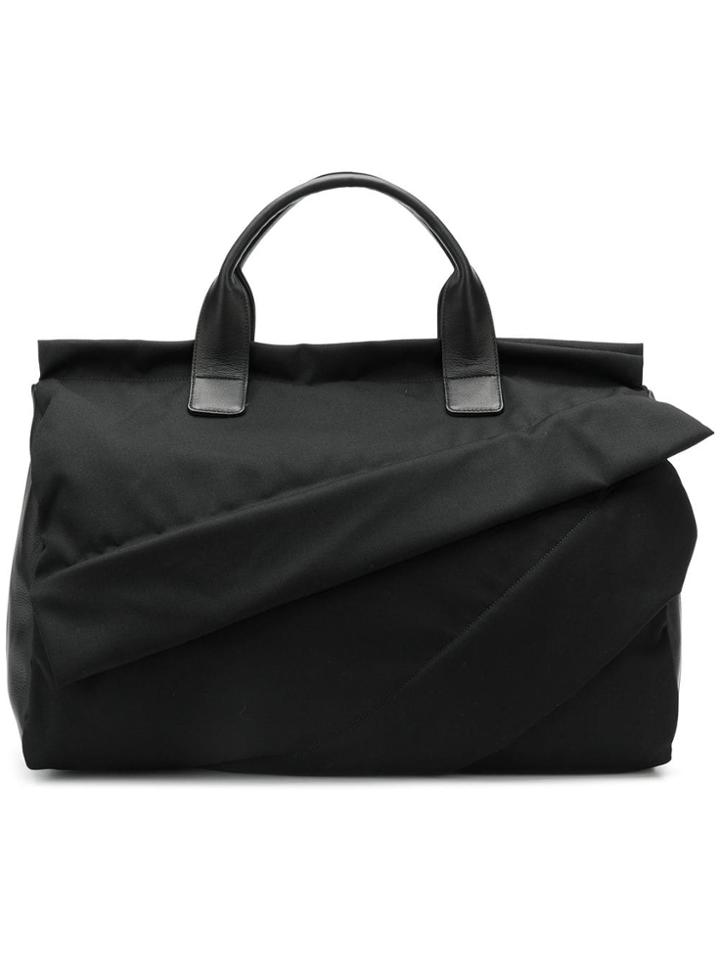 Yohji Yamamoto Crushed Tote Bag - Black