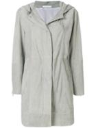 Fabiana Filippi Hooded Trench Coat - Grey