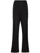 Mm6 Maison Margiela Elastic Waist Trousers, Women's, Size: Medium, Black, Viscose/polyester