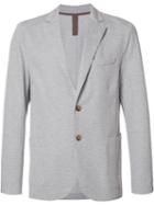 Eleventy Button Up Blazer, Men's, Size: 46, Grey, Cotton/nylon/spandex/elastane