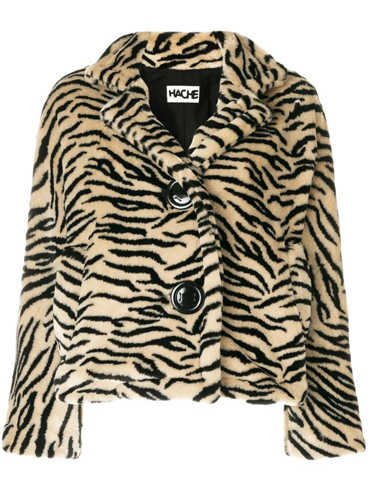 Hache Animal Print Jacket - Nude & Neutrals