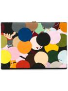 Olympia Le-tan Dotted Felt Patch Book Clutch