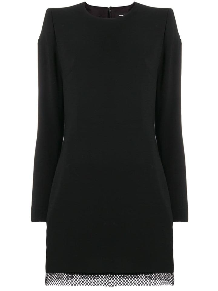 Dsquared2 Mesh Zip Dress - Black