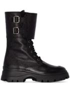 Miu Miu Military Buckle Boots - Black