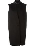 Rag & Bone Colour Block Sleeveless Coat, Women's, Size: 0, Black, Cupro