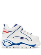 Buffalo Union Jack Platform Sneakers - White