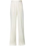 Versace Vintage Pleated Detail Trousers - Nude & Neutrals