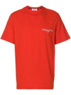 Msgm Branded T-shirt - Red