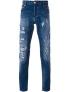 Philipp Plein Tyran Slim-fit Jeans, Men's, Size: 33, Blue, Cotton/spandex/elastane