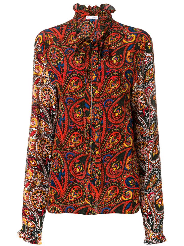 Jw Anderson Paisley Print Shirt - Red