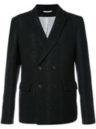 Ann Demeulemeester - Double Breasted Blazer - Men - Cotton/polyamide/polyester/wool - S, Black, Cotton/polyamide/polyester/wool