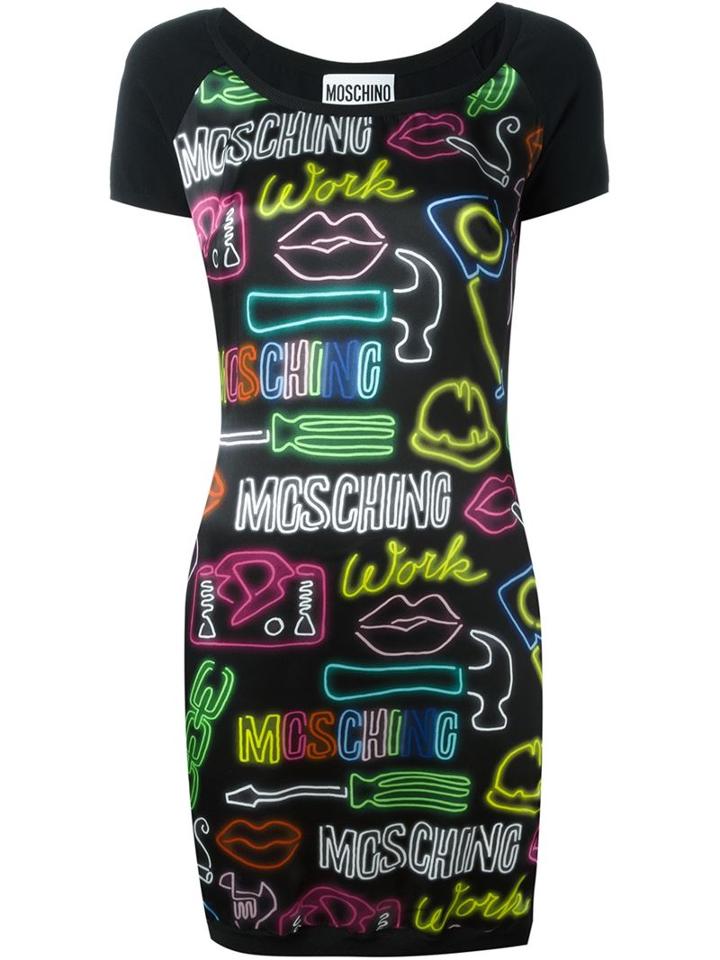 Moschino Neon Sign Dress