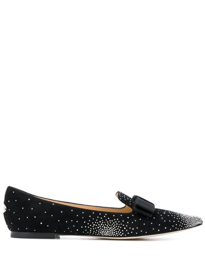 Jimmy Choo Gala Embellished Ballerinas - Black