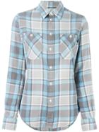 Polo Ralph Lauren Plaid Button Down Shirt, Women's, Size: Large, Blue, Cotton