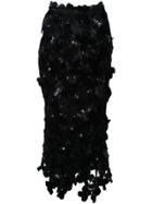 Simone Rocha 'flora' Skirt - Black