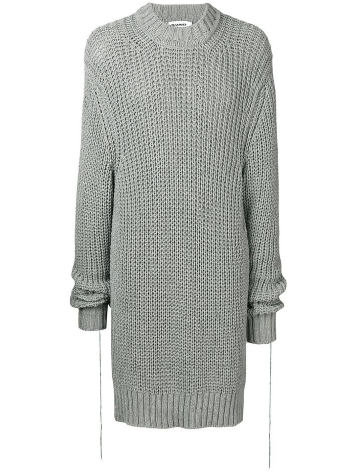 Jil Sander Oversized Chunky Knit Jumper - Grey