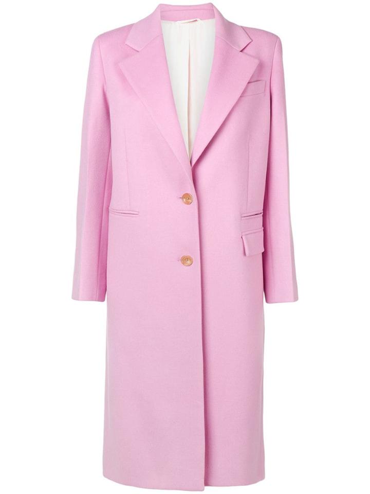 Joseph Classic Single-breasted Coat - Pink