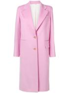 Joseph Classic Single-breasted Coat - Pink