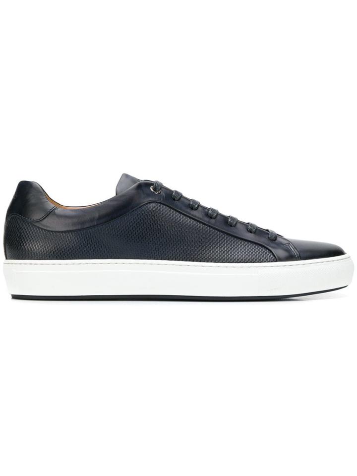 Boss Hugo Boss Almond Toe Low Top Sneakers - Blue