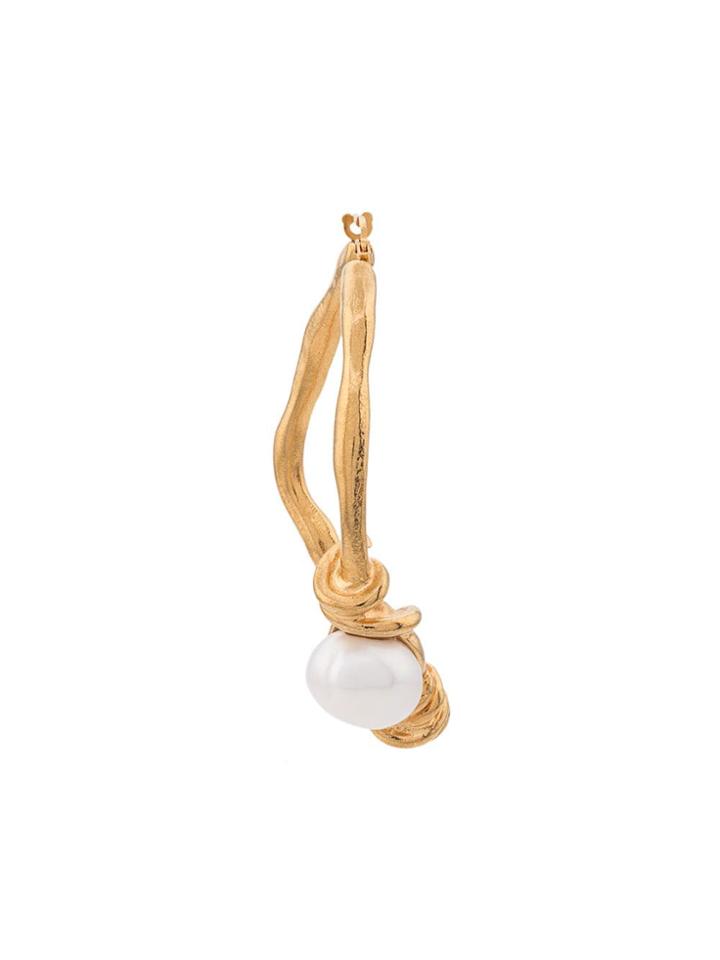 Acne Studios Pearl Detail Earring - Gold