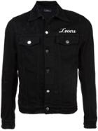 Amiri Lovers Patch Denim Jacket - Black