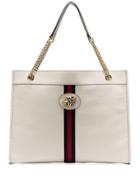 Gucci Off-white Rajah Large Tiger Head Leather Tote Bag - Neutrals