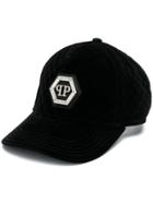 Philipp Plein Quilted Logo Baseball Cap - Black