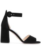 Prada High Block Heel Sandals - Black