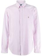 Polo Ralph Lauren Striped Slim-fit Shirt - Pink