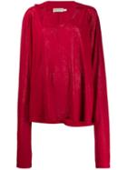 Giorgio Armani Pre-owned 1990's Oversized Sleeves Top - Red