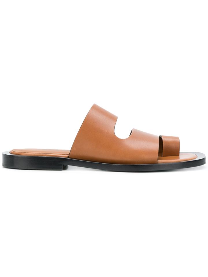 Joseph Cut Out Detail Sandals - Brown