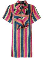 House Of Holland Metallic Striped Dress - Multicolour