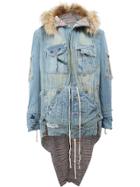 Greg Lauren Engineer Parka - Blue