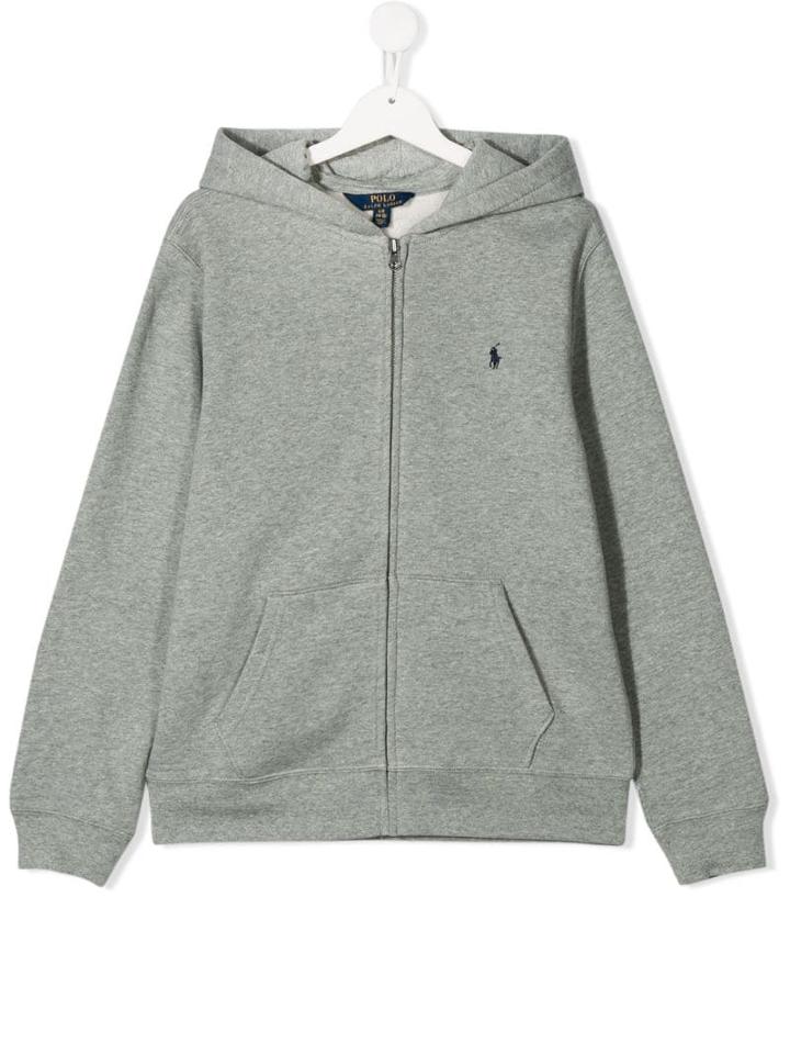 Polo Ralph Lauren Teen Hooded Sweatshirt - Grey