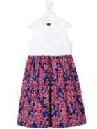 Oscar De La Renta Kids - Floral Print Buttoned Dress - Kids - Cotton/polyester - 6 Yrs, White