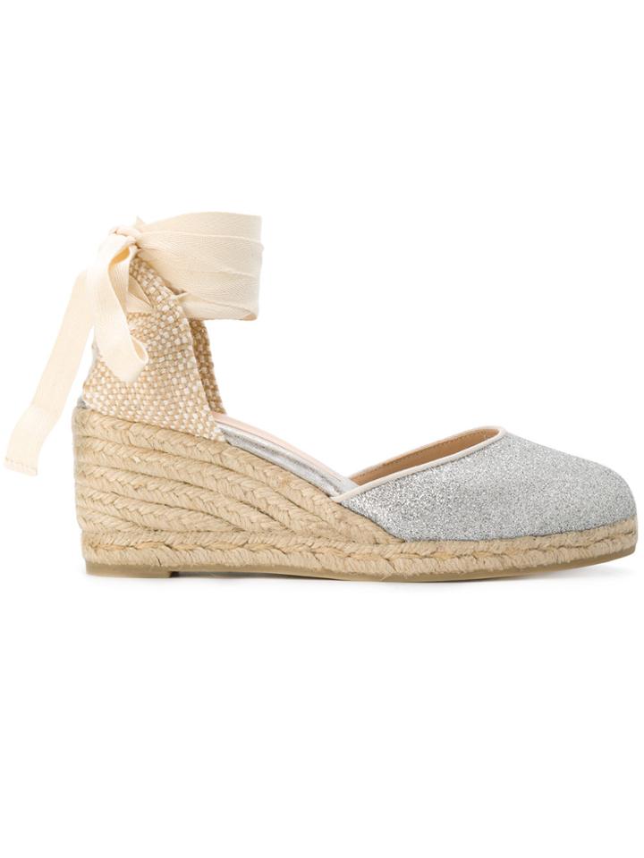 Castañer Classic Wedge Espadrilles - Metallic