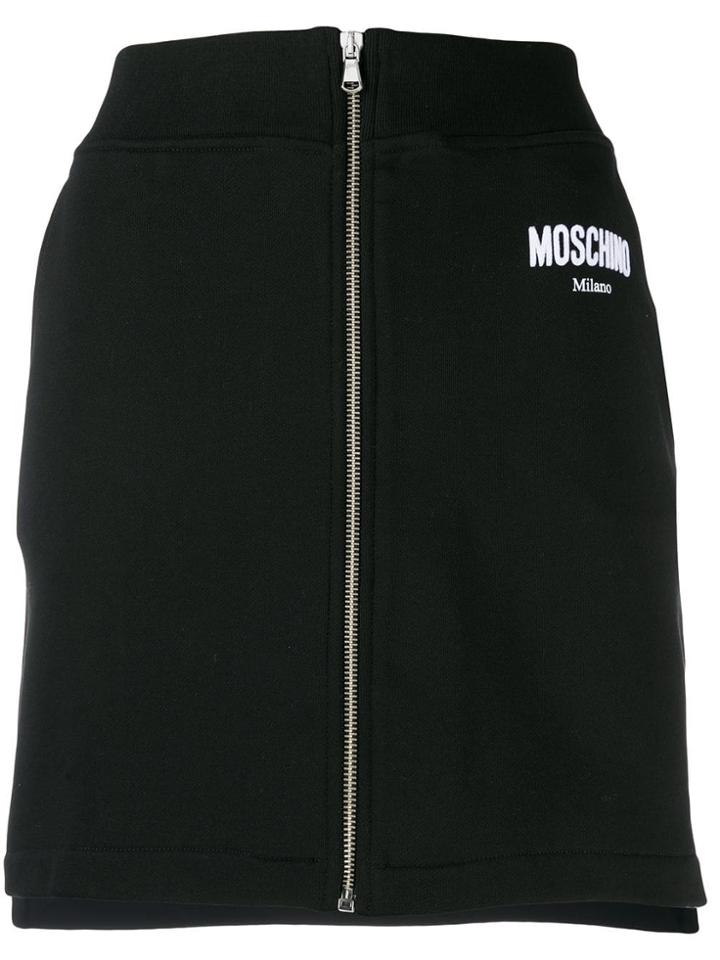 Moschino Zip-through Mini Skirt - Black
