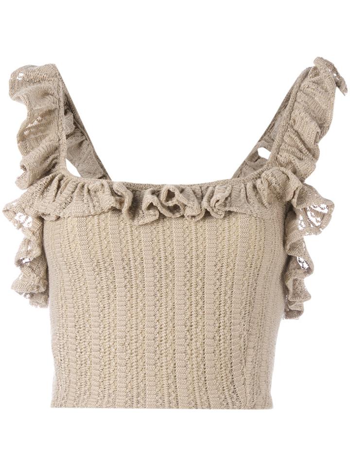 All Things Mochi - The Tuda Top - Women - Wool - M, Nude/neutrals, Wool