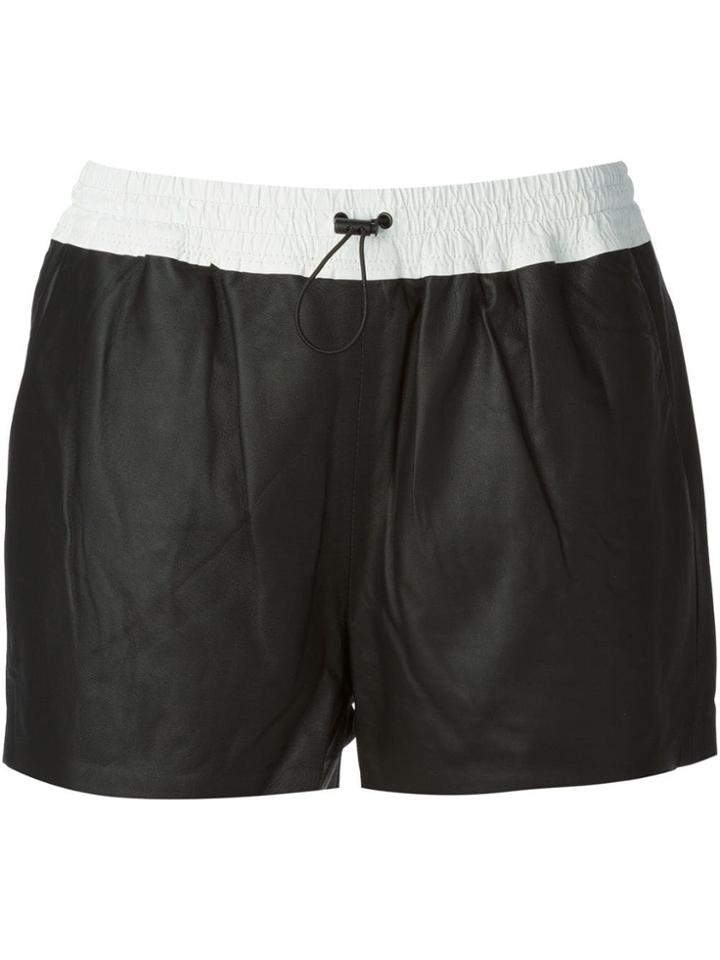 T By Alexander Wang Two Tone Shorts - Black
