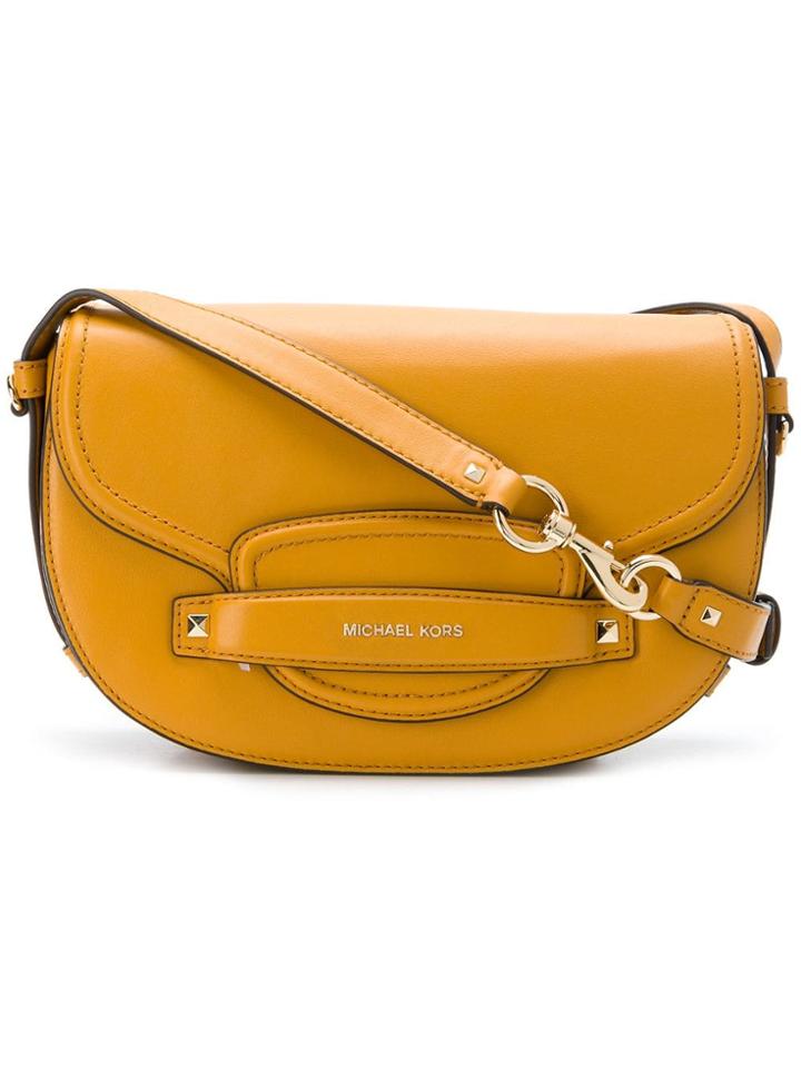 Michael Michael Kors Cary Medium Saddle Bag - Orange