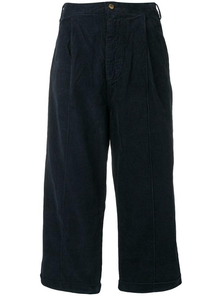 Henrik Vibskov Corduroy Cropped Trousers - Blue