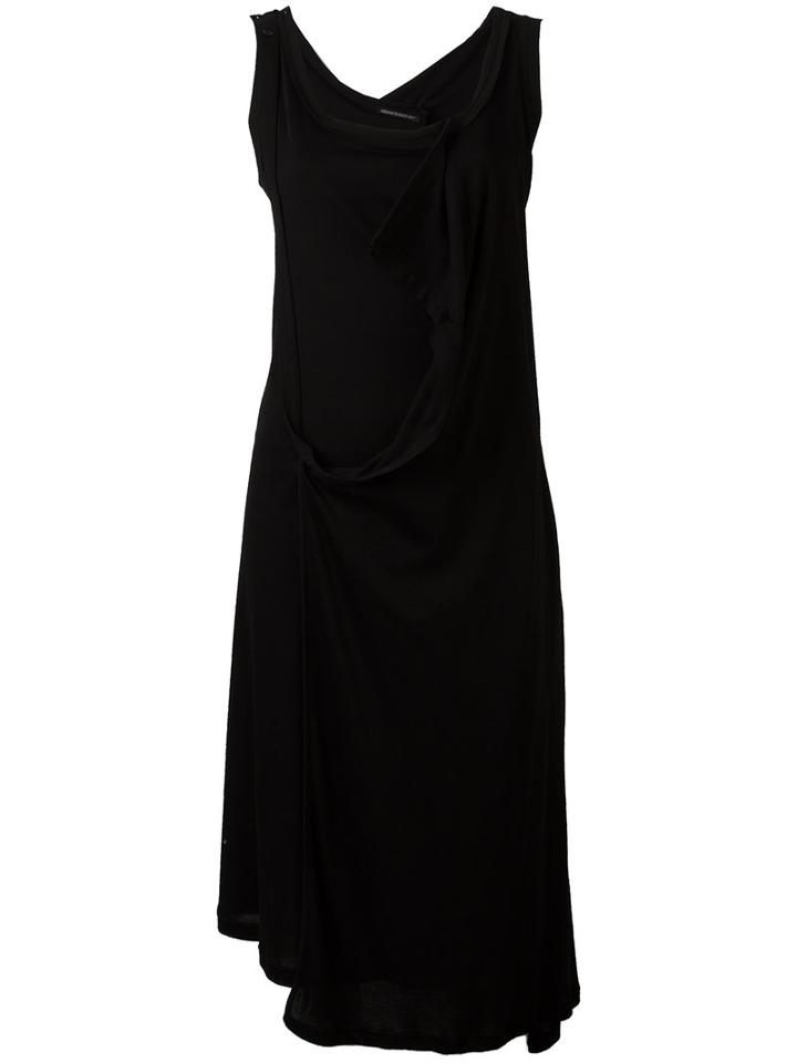 Yohji Yamamoto - Layered Midi Tank Dress - Women - Cotton - 1, Women's, Black, Cotton