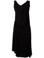 Yohji Yamamoto - Layered Midi Tank Dress - Women - Cotton - 1, Women's, Black, Cotton