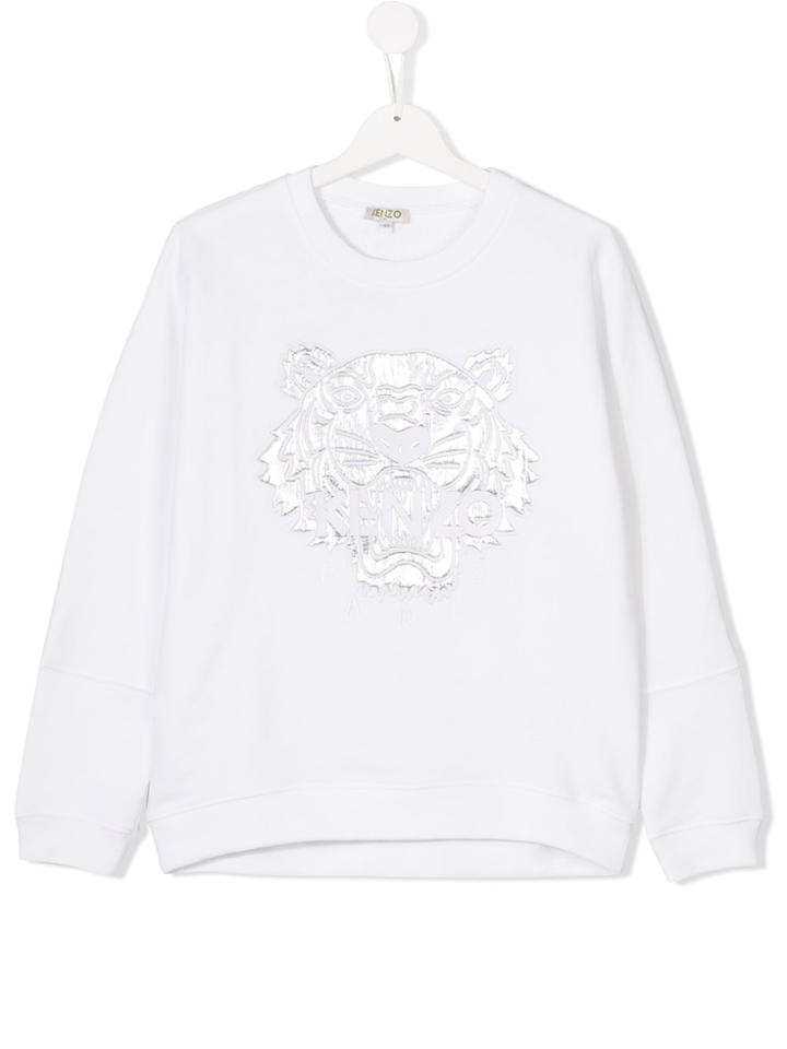 Kenzo Kids Tiger Sweatshirt - White