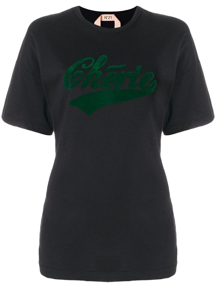No21 Cherie Oversized T-shirt - Black