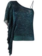 Circus Hotel Slim-fit One Shoulder Top - Black