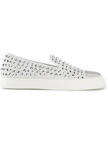 Giuseppe Zanotti Design Swarovski Studded Slip Ons