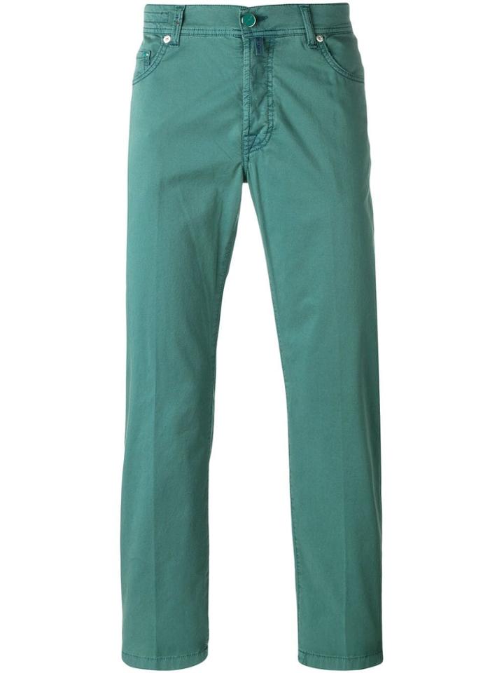 Kiton Straight Leg Jeans - Green